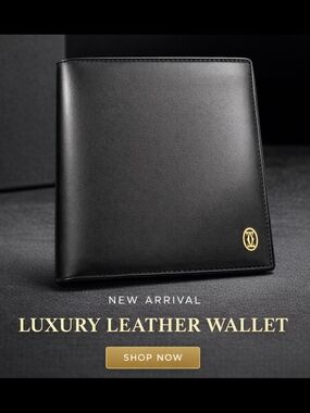 Cartier Luxury Authentic Leather Wallet EUC